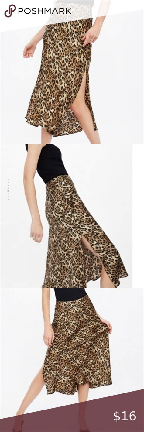 zara printed midi skirt|midi skirt with slit black.